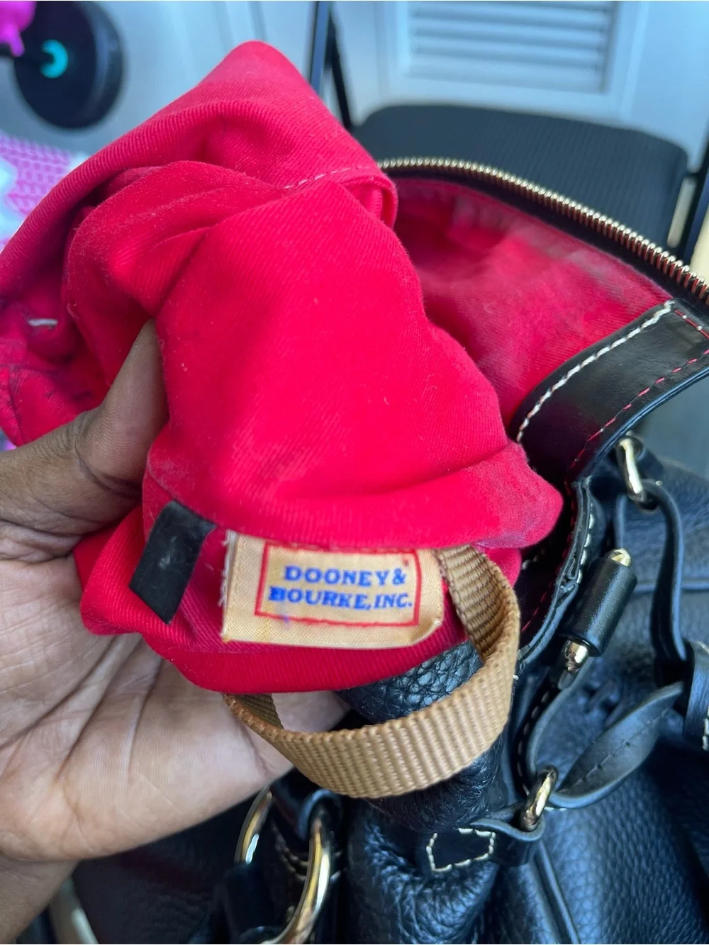 DOONEY & BOURKE LARGE PEBBLE GRAIN SATCHEL